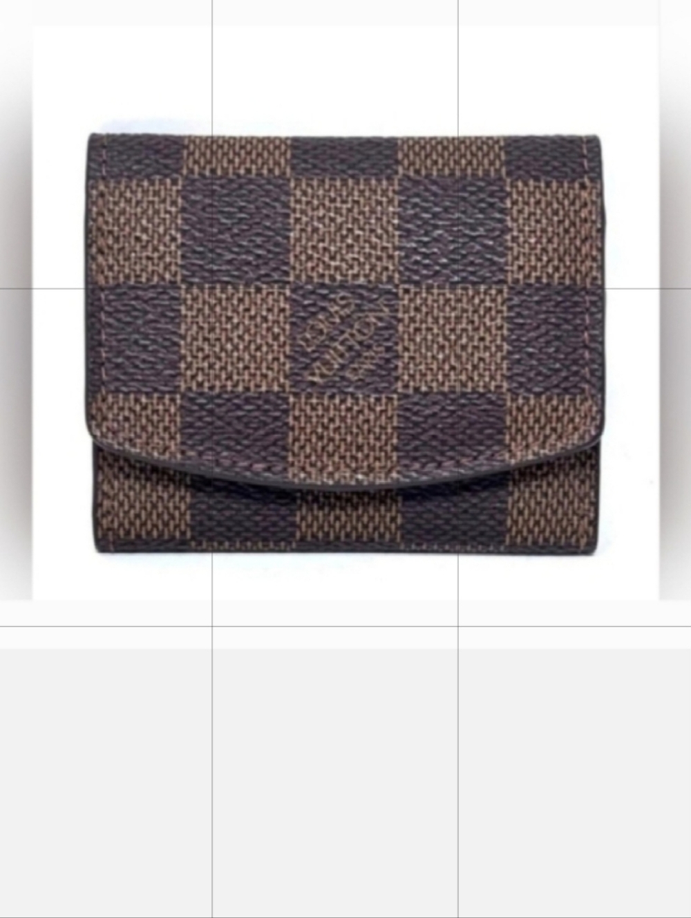 Louis Vuitton Damier Ebene Cufflinks/Jewelry Case